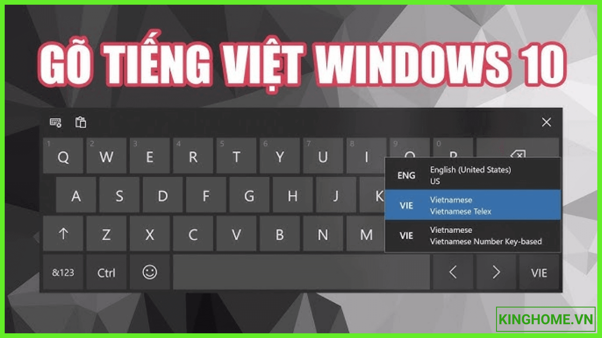 Cách cài đặt và xoá bàn phím Tiếng Việt (Vietnamese keyboard) trên Windows 10 đơn giản dễ hiểu